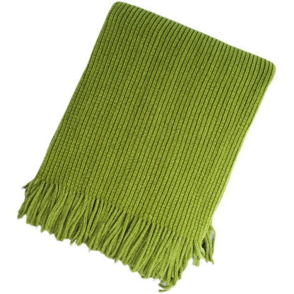 Skin-friendly Chenille Solid Color Knitted Sofa Decoration Air Conditioner Blanket