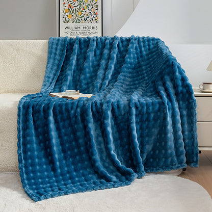 Bubble Flannel Blanket Air Conditioner Sofa Blanket
