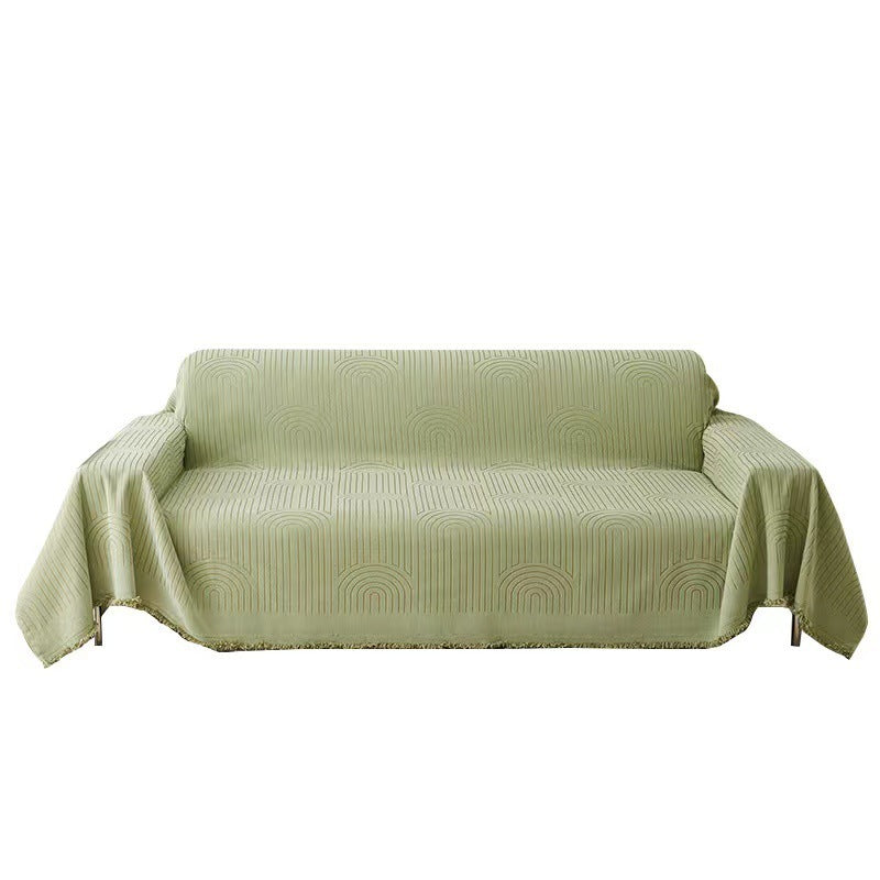 Cream Sofa Cover Chenille Anti-scratching