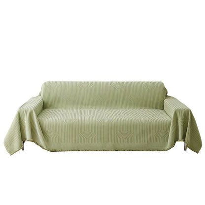 Cream Sofa Cover Chenille Anti-scratching