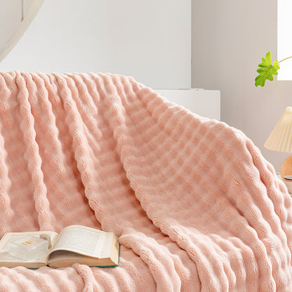 Bubble Flannel Blanket Air Conditioner Sofa Blanket